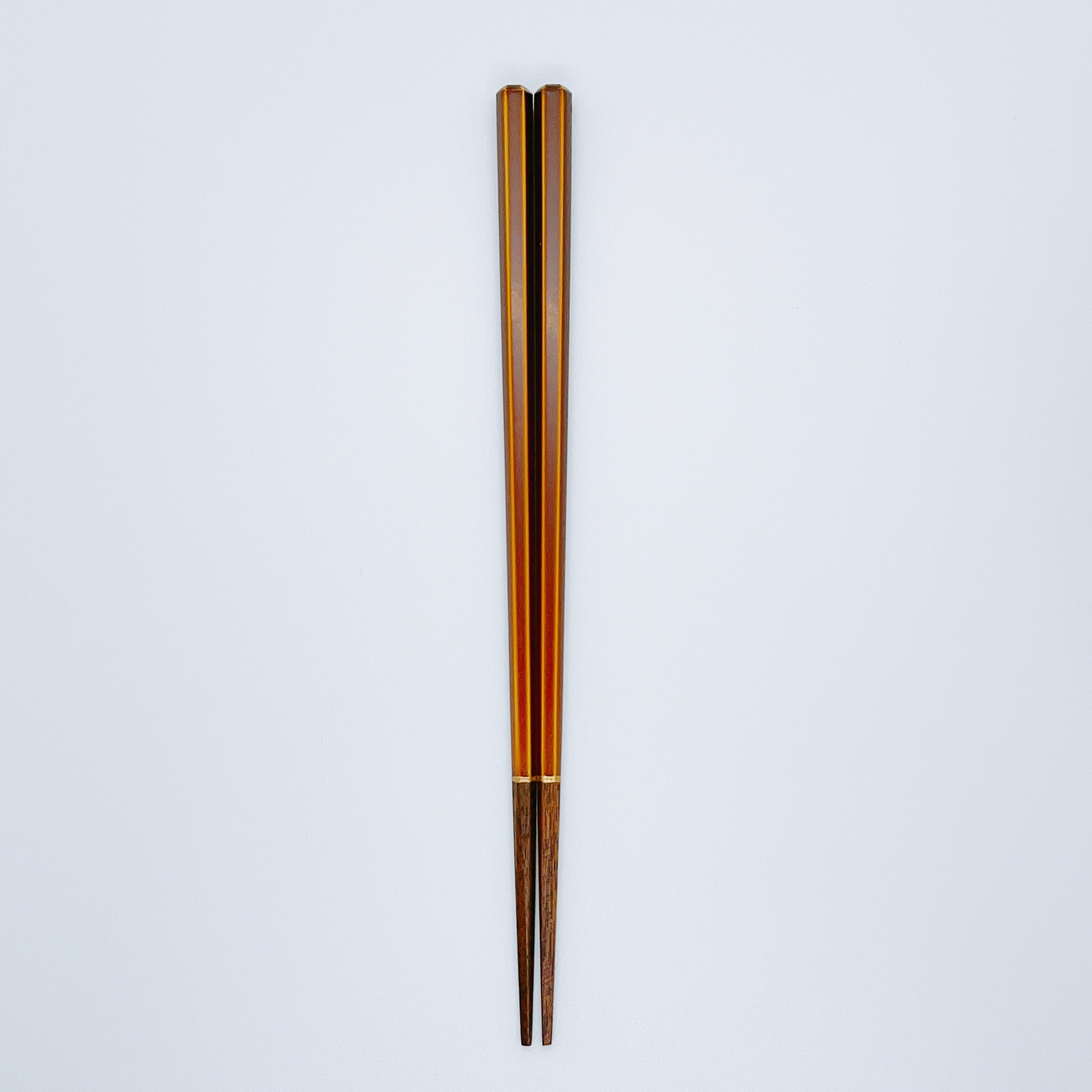 琥珀(こはく)六角 22~24cm 【若狭塗箸】