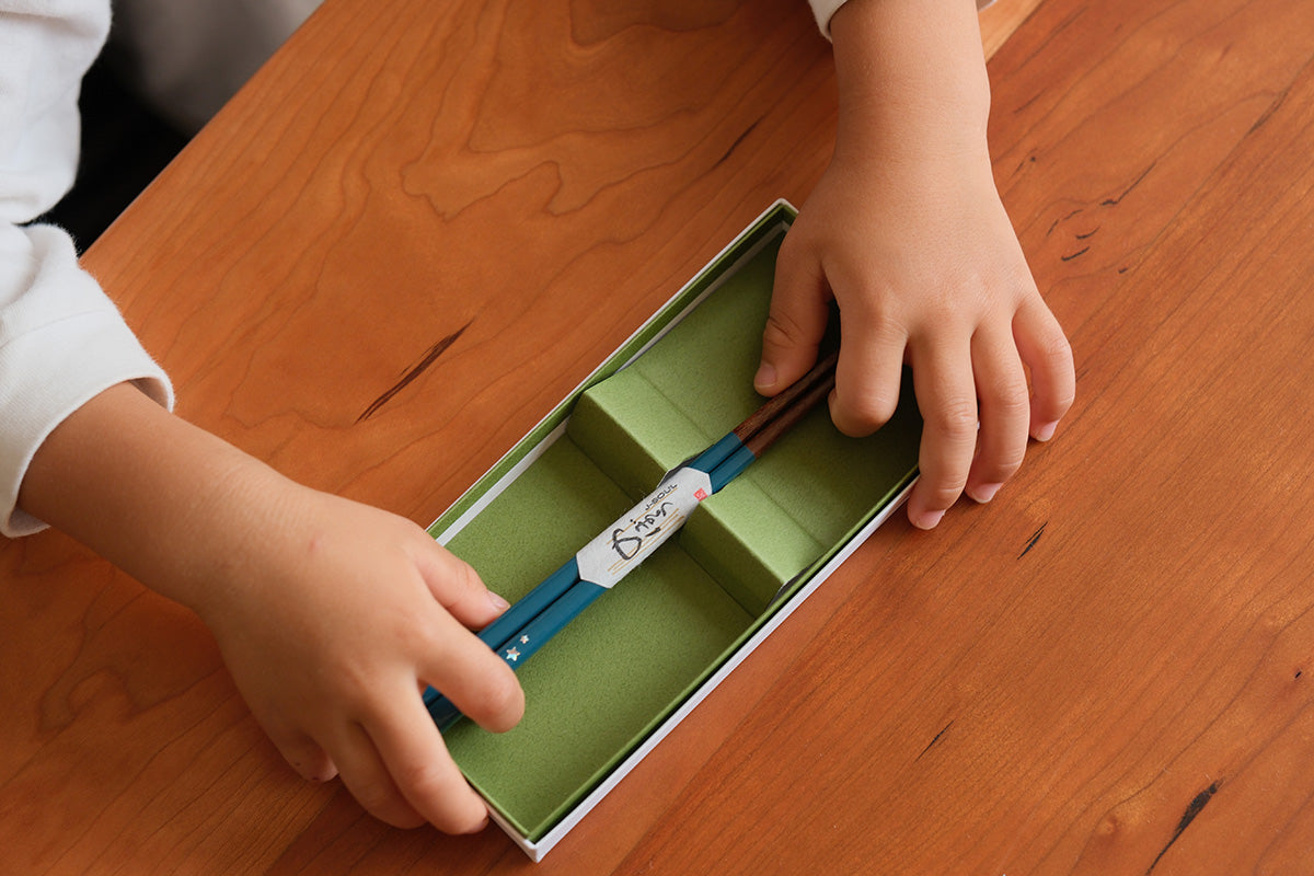 ツインハート子供箸 14～19cm 【若狭塗箸】
