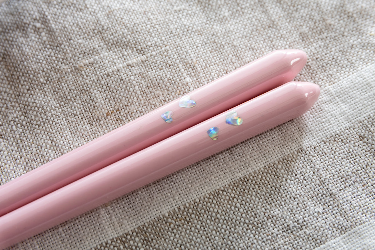 ツインハート子供箸 14～19cm 【若狭塗箸】