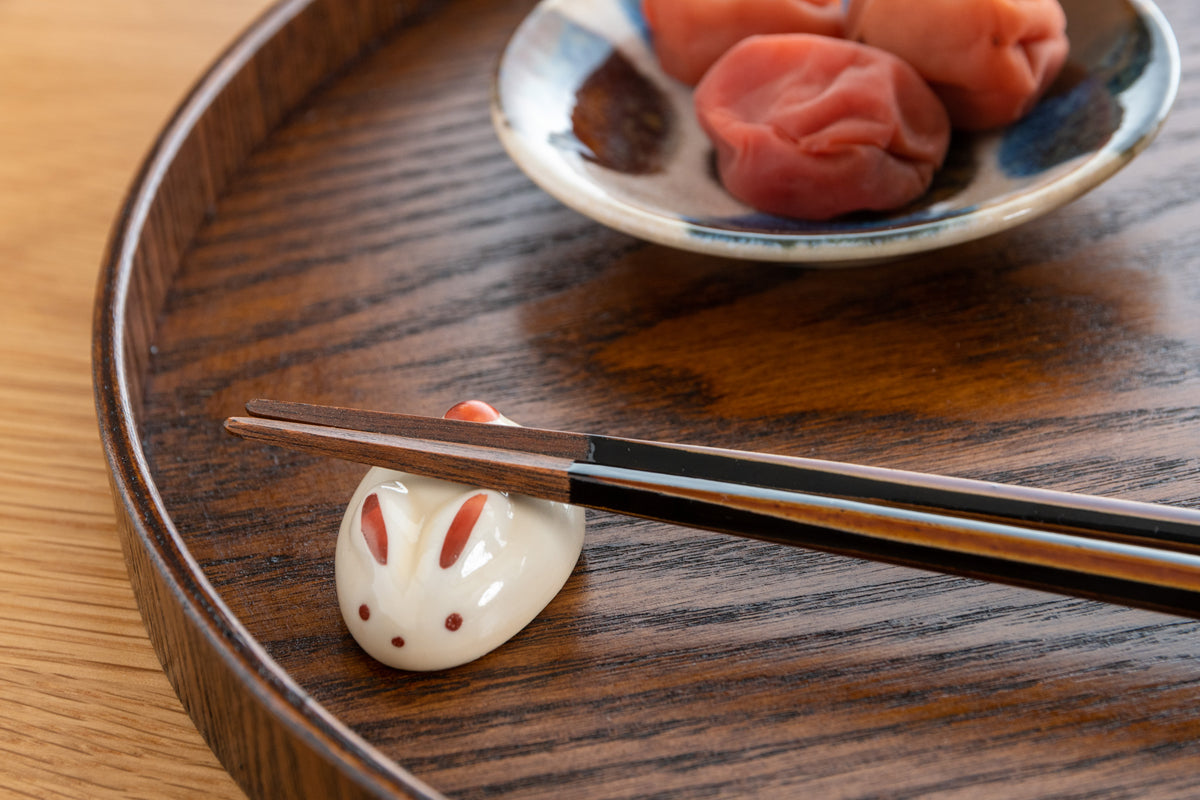 はし置き 丸うさぎ（2個入）