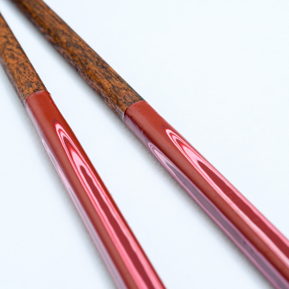 細角堆朱（ほそかくついしゅ） 22～24cm 【若狭塗箸】